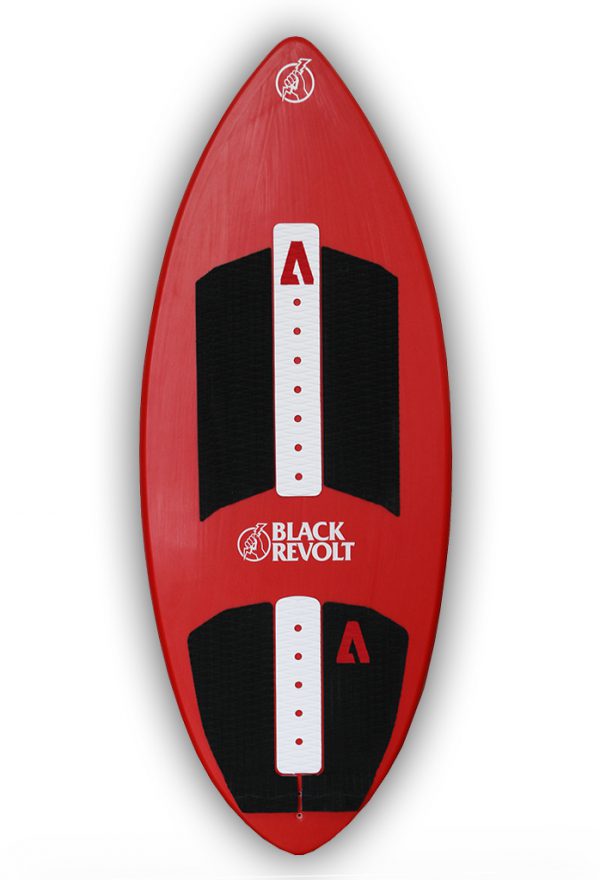 black revolt dagger wakesurf board rouge