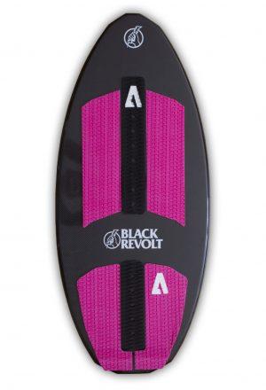 black revolt Stiletto Pro Carbon 4'0"wakesurf board dessus